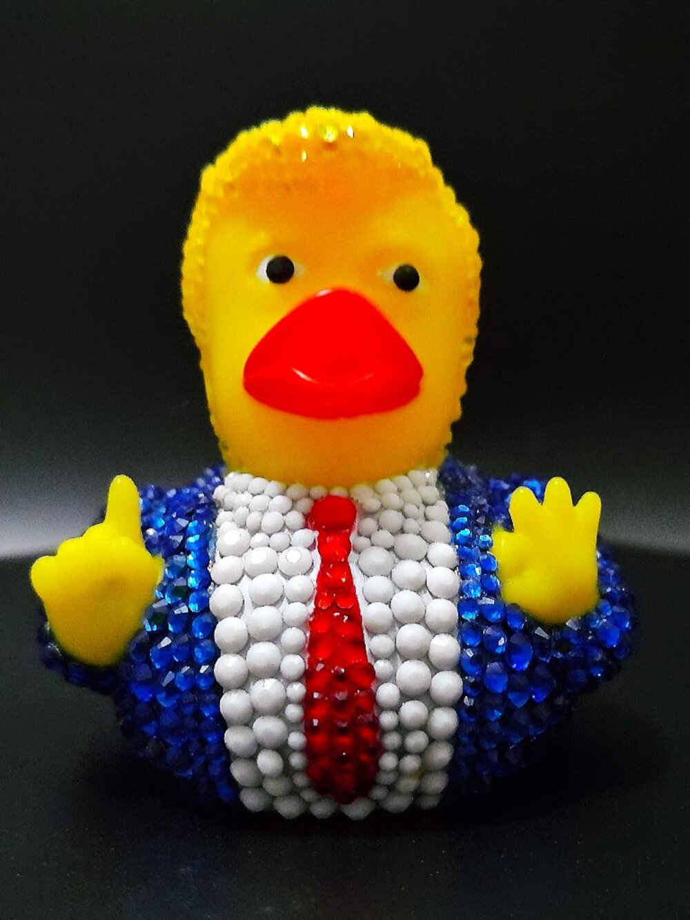 Bedazzled President Trump Rubber Duck, Trump Bling, Donald Trump Duck